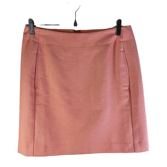 Ann Taylor LOFT Women's Tweed Mini Skirt Peachy Pink 2 Colorful Spring Summer - Picture 1 of 7